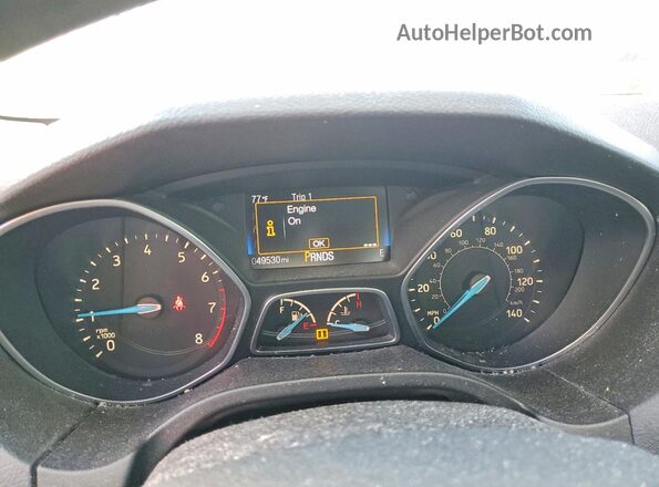 1FADP3FE7HL276502 2017 FORD FOCUS Белый Вид щитка приборов