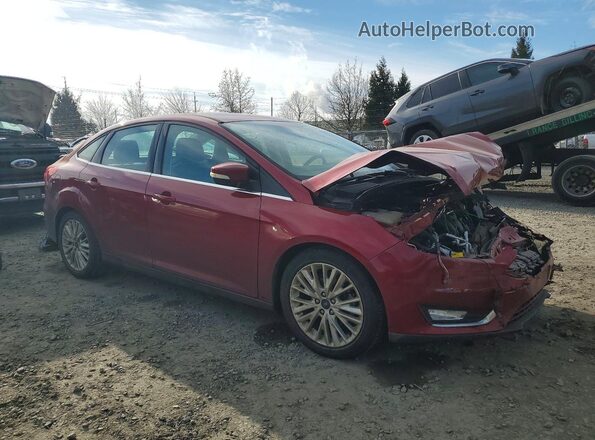 1FADP3J27GL337519 2016 FORD FOCUS Бордовый Передняя правая четверть