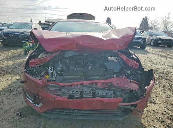 1FADP3J27GL337519 2016 FORD FOCUS Бордовый Вид спереди