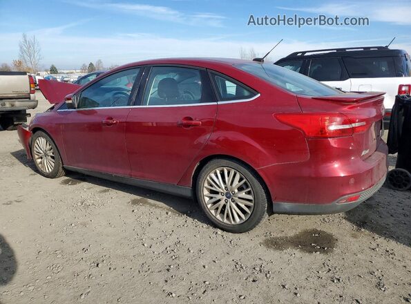 1FADP3J27GL337519 2016 FORD FOCUS Бордовый Задняя левая четверть