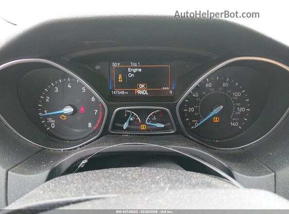 1FADP3K25GL348341 2016 FORD FOCUS Gray Widok tylnych siedzeń