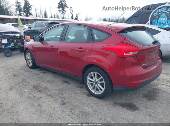 1FADP3K2XHL286100 2017 FORD FOCUS Красный Задняя левая четверть
