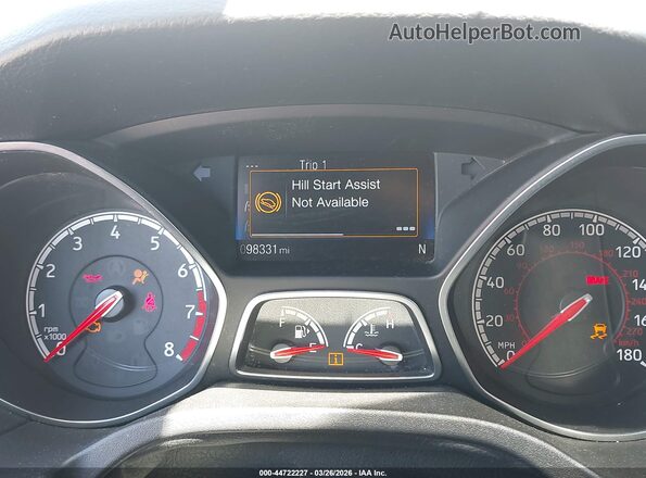 1FADP3L93JL211420 2018 FORD FOCUS ST Белый Вид задних сидений