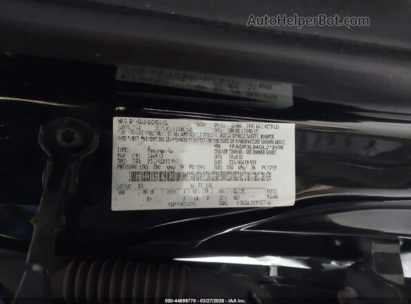 1FADP3L94GL212908 2016 FORD FOCUS ST Black Widok komory silnika