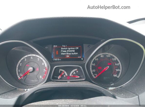 1FADP3L95HL313344 2017 FORD FOCUS ST Черный Вид задних сидений