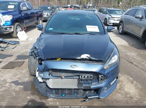 1FADP3L95JL281386 2018 FORD FOCUS ST Blue Widok z przodu