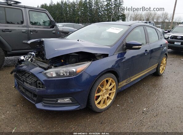 1FADP3L96HL206528 2017 FORD FOCUS ST Синий Передняя левая четверть