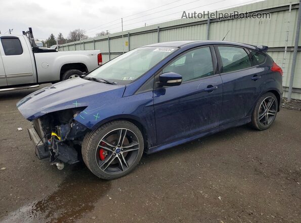 1FADP3L96HL240906 2017 FORD FOCUS Синий Передняя левая четверть