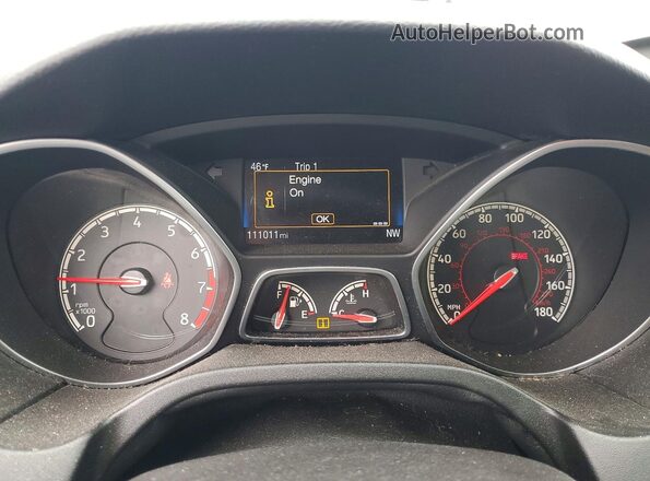 1FADP3L96HL240906 2017 FORD FOCUS Синий Вид щитка приборов