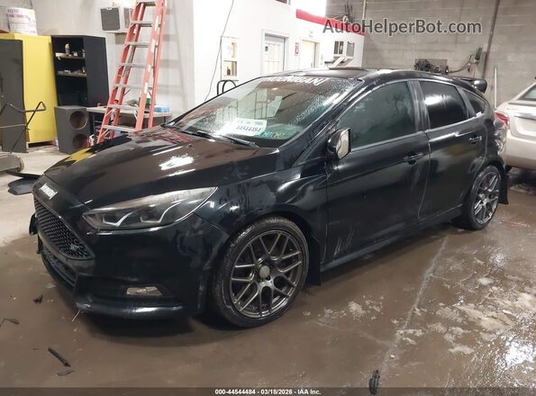 1FADP3L97JL325503 2018 FORD FOCUS ST Черный Передняя левая четверть