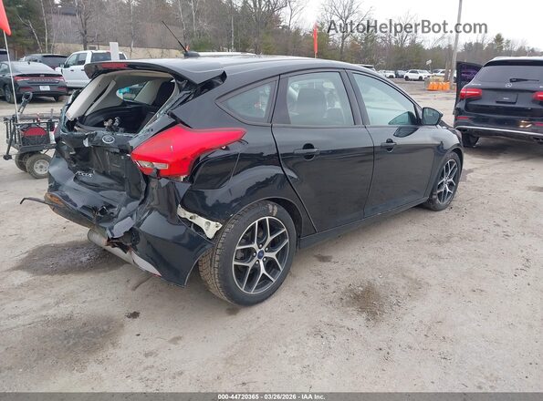 1FADP3M23JL283896 2018 FORD FOCUS Черный Задняя правая четверть
