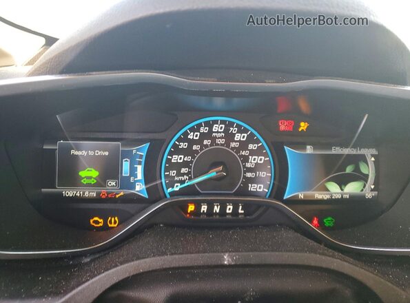 1FADP5AU3JL100739 2018 FORD C-MAX Серебряный Вид щитка приборов