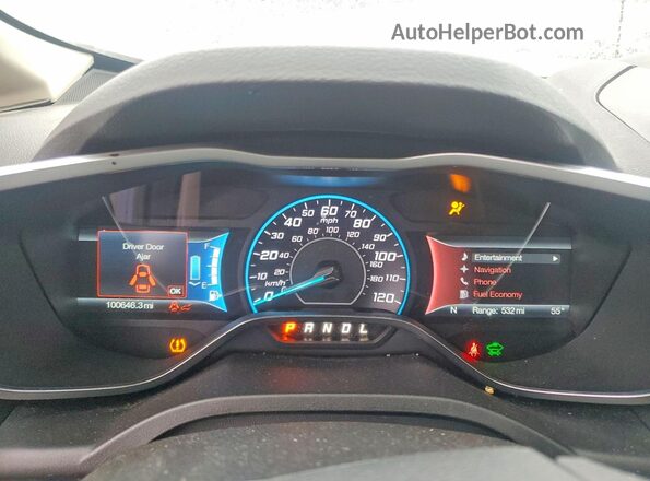 1FADP5BU9GL108660 2016 FORD C-MAX Синий Вид щитка приборов