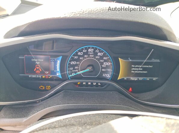 1FADP5CU4GL102036 2016 FORD C-MAX Blue Widok zestawu wskaźników