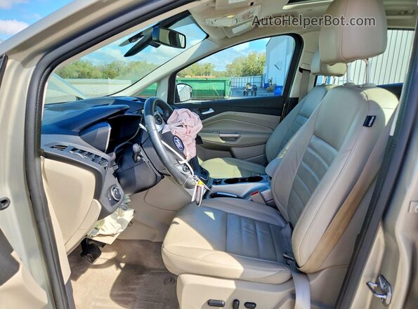 1FADP5CU5GL104491 2016 FORD C-MAX Cream Widok wnętrza z przodu