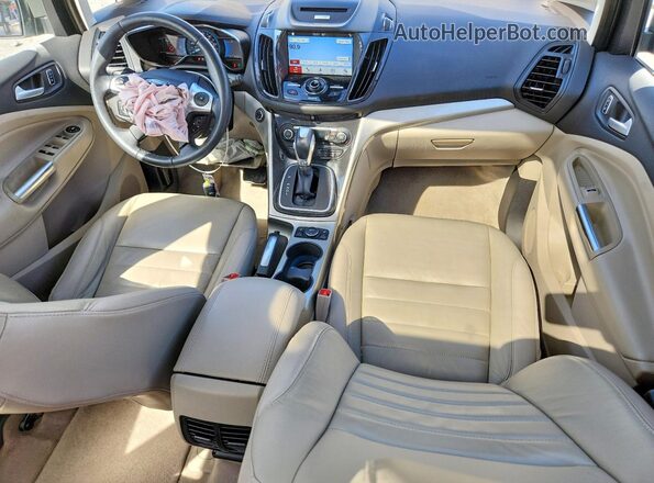 1FADP5CU5GL104491 2016 FORD C-MAX Cream Widok deski rozdzielczej