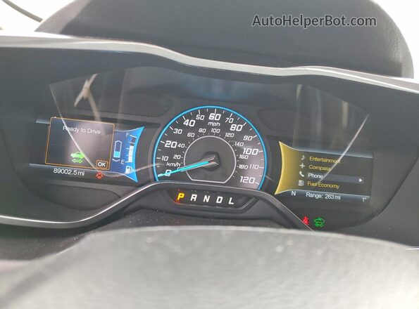1FADP5CU6GL114995 2016 FORD C-MAX Белый Вид щитка приборов