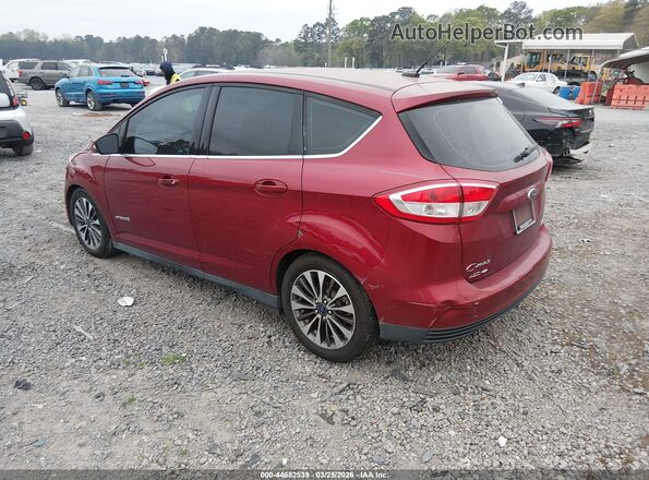 1FADP5DU9HL112075 2017 FORD C-MAX HYBRID Красный Задняя левая четверть