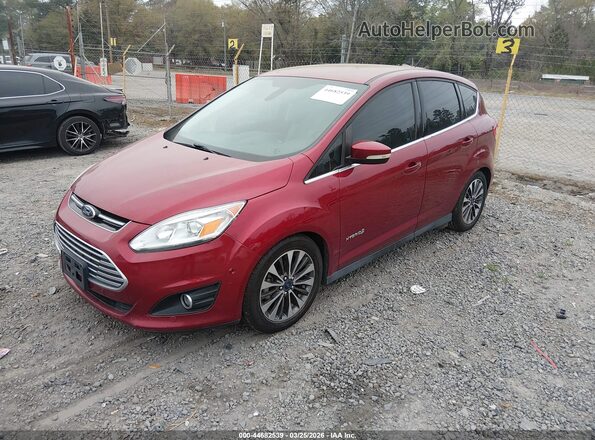 1FADP5DU9HL112075 2017 FORD C-MAX HYBRID Красный Передняя левая четверть