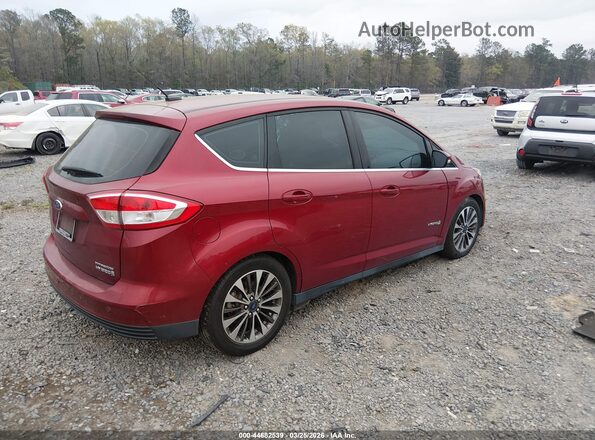 1FADP5DU9HL112075 2017 FORD C-MAX HYBRID Красный Задняя правая четверть