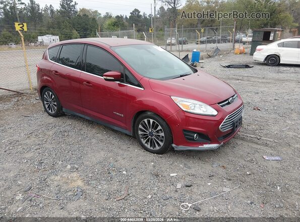 1FADP5DU9HL112075 2017 FORD C-MAX HYBRID Красный Передняя правая четверть