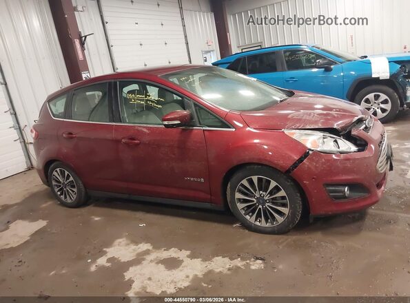 1FADP5DUXHL117141 2017 FORD C-MAX HYBRID Red Vista interior de 360 grados