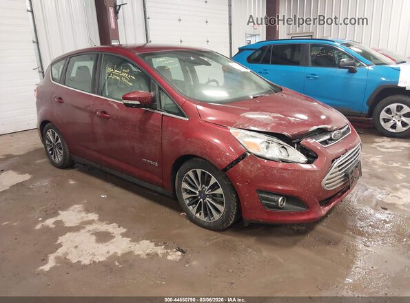 1FADP5DUXHL117141 2017 FORD C-MAX HYBRID Red Delantero derecho