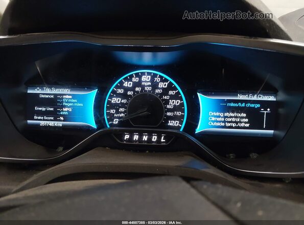 1FADP5EU6HL105485 2017 FORD C-MAX ENERGI Blue Widok tylnych siedzeń
