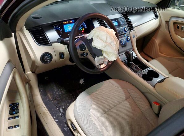1FAHP2H87KG100715 2019 FORD TAURUS Бордовый Вид панели приборов