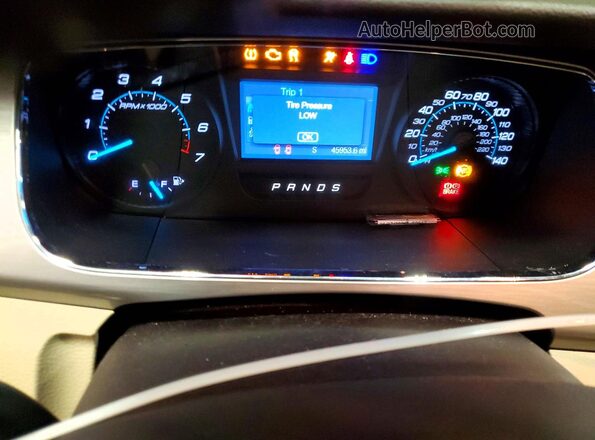 1FAHP2H87KG100715 2019 FORD TAURUS Бордовый Вид щитка приборов