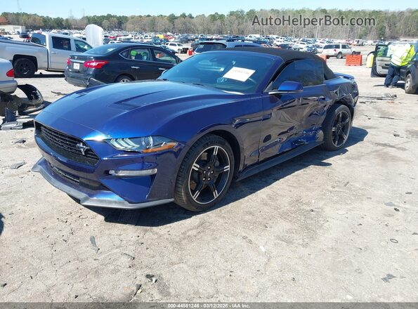 1FATP8FF4K5204945 2019 FORD MUSTANG Blue Front left