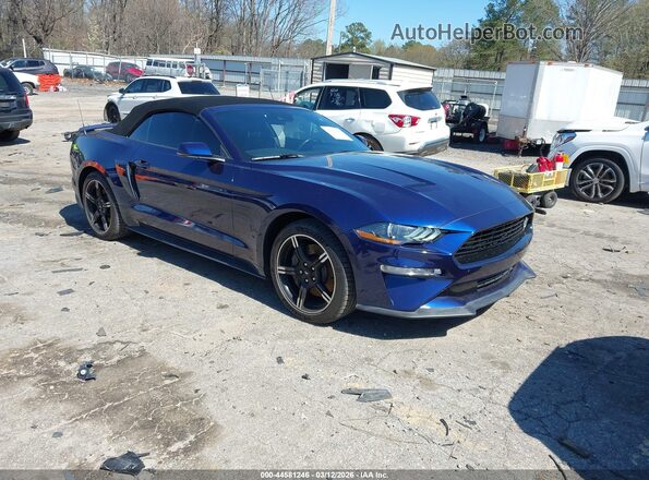 1FATP8FF4K5204945 2019 FORD MUSTANG Blue Front right