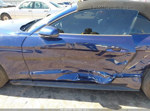 1FATP8FF4K5204945 2019 FORD MUSTANG Blue Front view