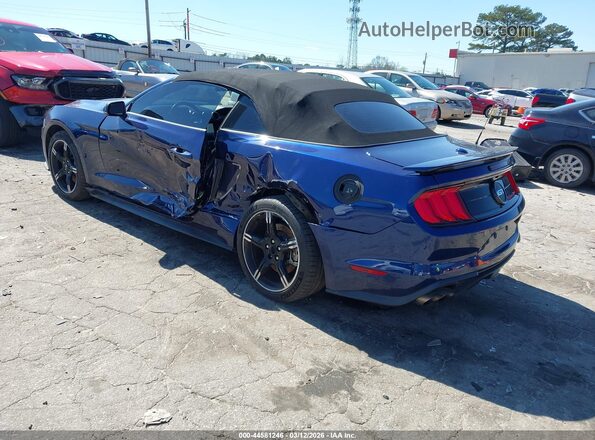 1FATP8FF4K5204945 2019 FORD MUSTANG Blue Rear left