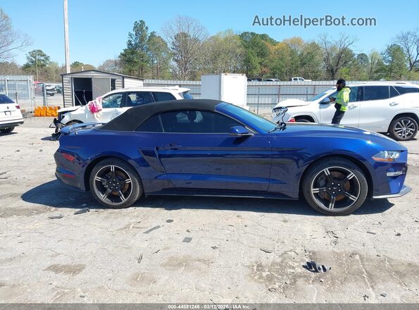 1FATP8FF4K5204945 2019 FORD MUSTANG Blue Rear interior view