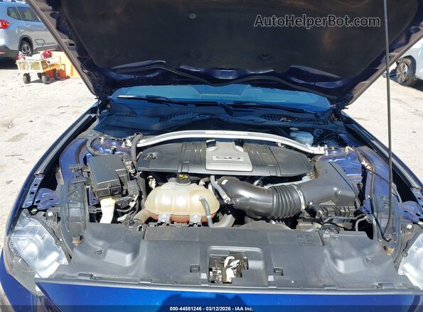 1FATP8FF4K5204945 2019 FORD MUSTANG Blue Rear view