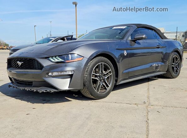 1FATP8UH2J5177487 2018 FORD MUSTANG Серый Передняя левая четверть