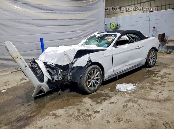 1FATP8UH4L5134384 2020 FORD MUSTANG White Vista tres cuartos delantera izquierda