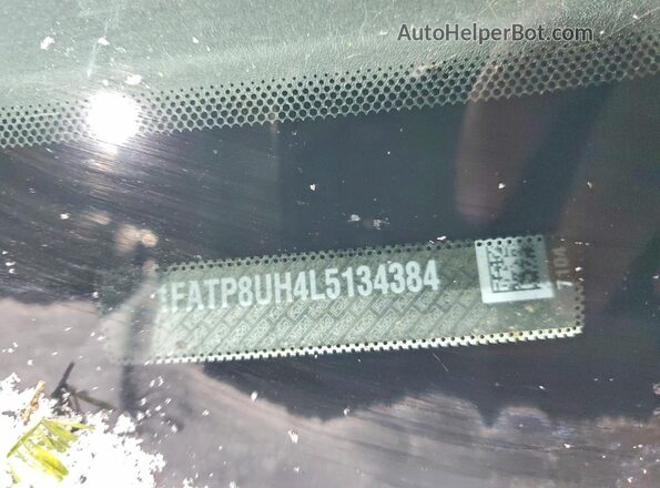 1FATP8UH4L5134384 2020 FORD MUSTANG White Vista del compartimento del motor