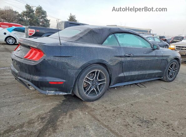 1FATP8UH8K5148769 2019 FORD MUSTANG Black Trasero derecho