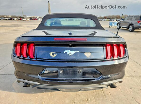 1FATP8UH8L5113196 2020 FORD MUSTANG Black Вид ззаду