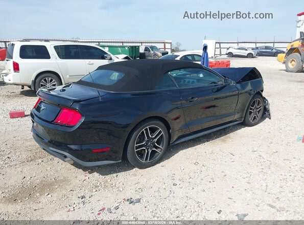1FATP8UH9K5148585 2019 FORD MUSTANG Черный Задняя правая четверть