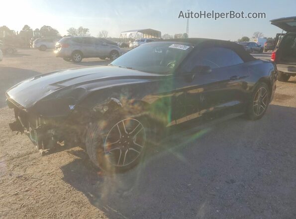 1FATP8UHXJ5156807 2018 FORD MUSTANG Black Przód lewy