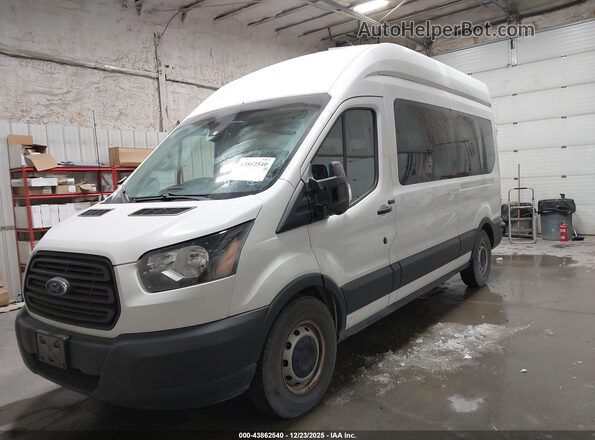 1FBAX2XG2HKB28047 2017 FORD TRANSIT-350 White წინა მარცხენა ხედი სამი მეოთხედიდან