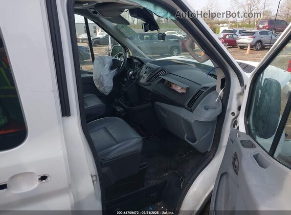 1FBZX2CM2KKA83116 2019 FORD TRANSIT-350 White Widok wnętrza z przodu