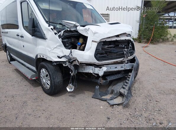 1FBZX2CM2KKB43735 2019 FORD TRANSIT-350 Белый Вид спереди