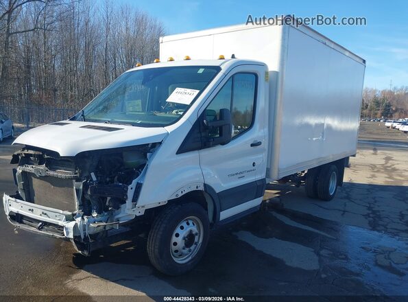 1FDBF6ZG3PKA09876 2023 FORD TRANSIT-350 White წინა მარცხენა ხედი სამი მეოთხედიდან