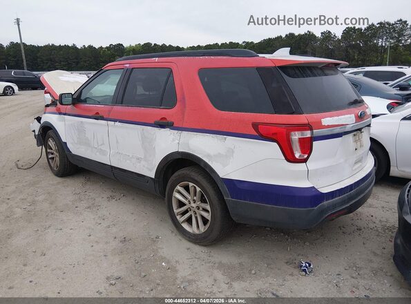1FM5K7B89GGA71853 2016 FORD FORD EXPLORER White Trasero izquierdo