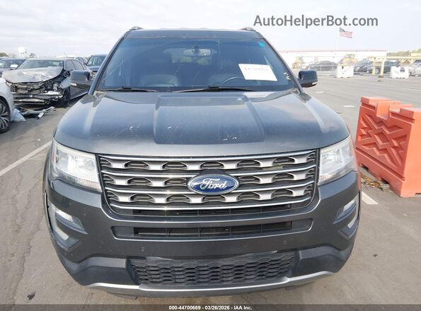 1FM5K7D86HGD97866 2017 FORD FORD EXPLORER Gray ხელსაწყოთა პანელის ხედი