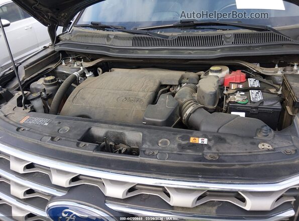 1FM5K7D86HGD97866 2017 FORD FORD EXPLORER Gray უკანა ხედი